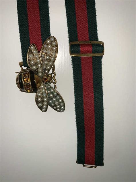 bumble bee gucci belt|gucci belt transparent.